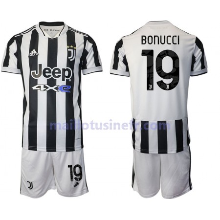Maillot de Foot Juventus Leonardo Bonucci 19 Domicile 2021-22 - Enfant